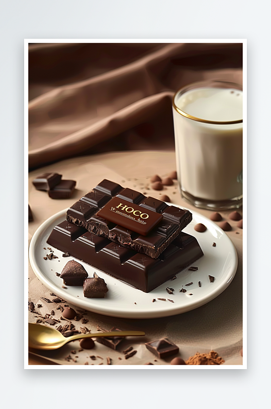 美味巧克力咖啡场景-众图网