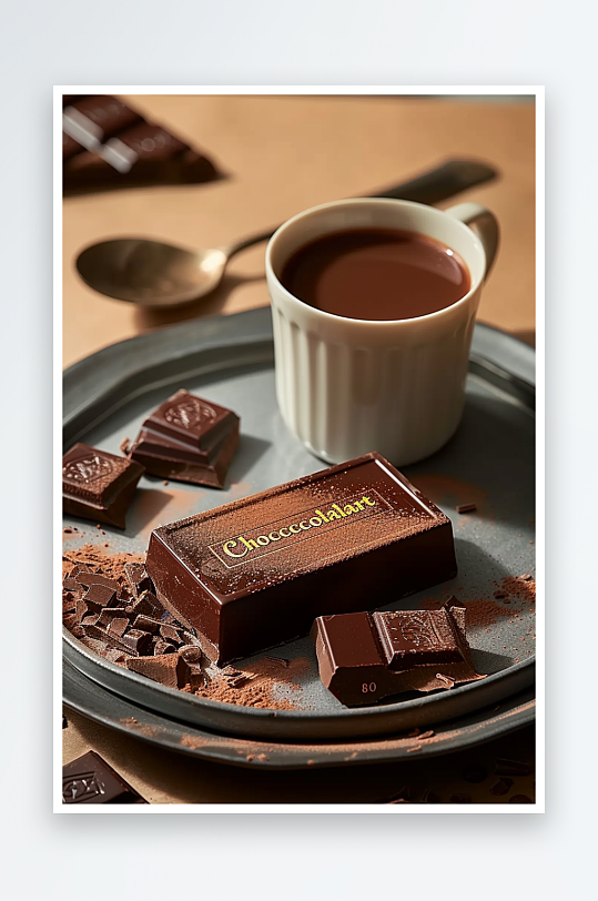 美味巧克力咖啡场景-众图网