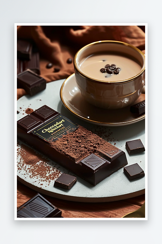 美味巧克力咖啡场景-众图网
