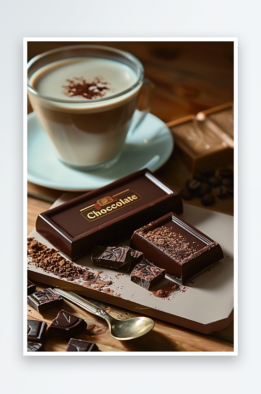 美味巧克力咖啡场景-众图网