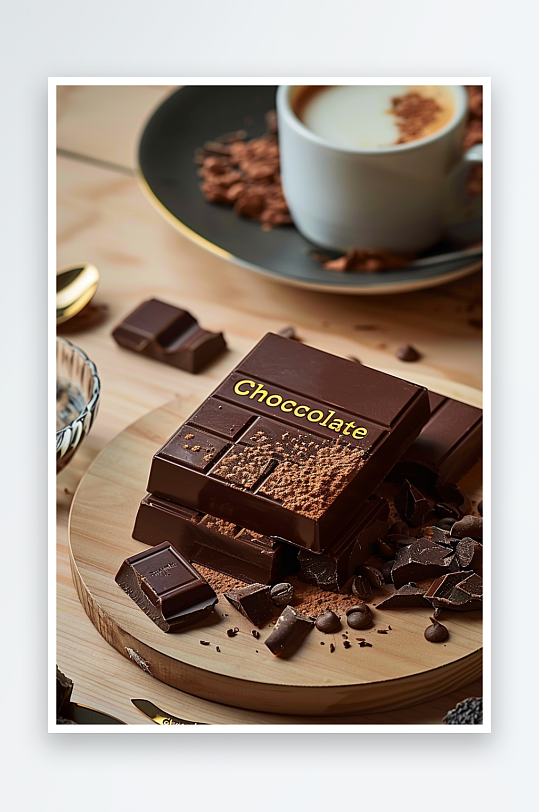 美味巧克力咖啡场景-众图网