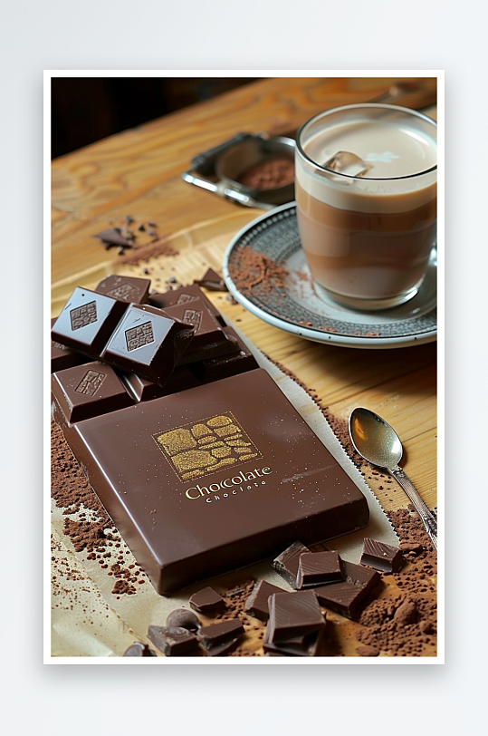 美味巧克力咖啡场景-众图网