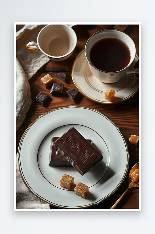 美味巧克力咖啡场景-众图网