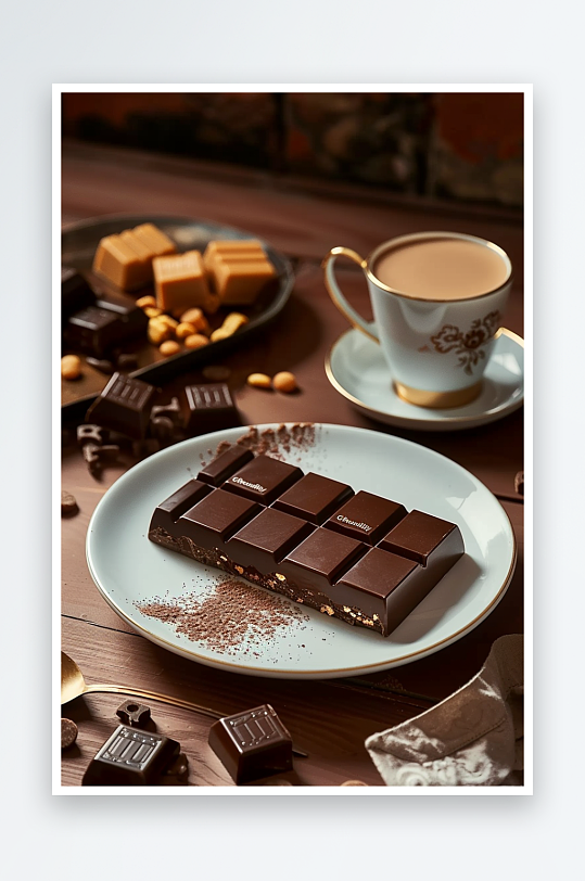 美味巧克力咖啡场景-众图网