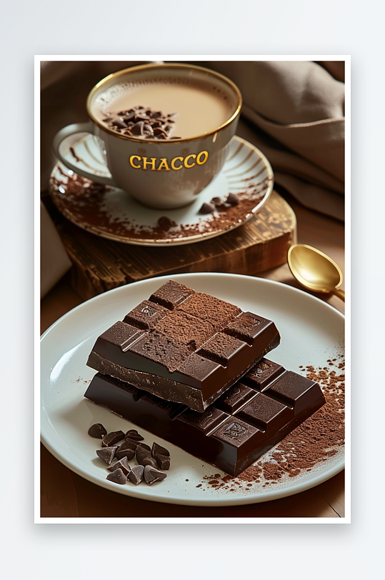 美味巧克力咖啡场景-众图网