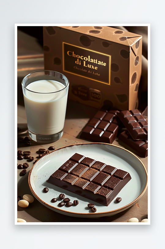 美味巧克力咖啡场景-众图网