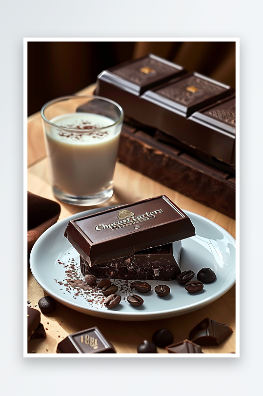 美味巧克力咖啡场景-众图网