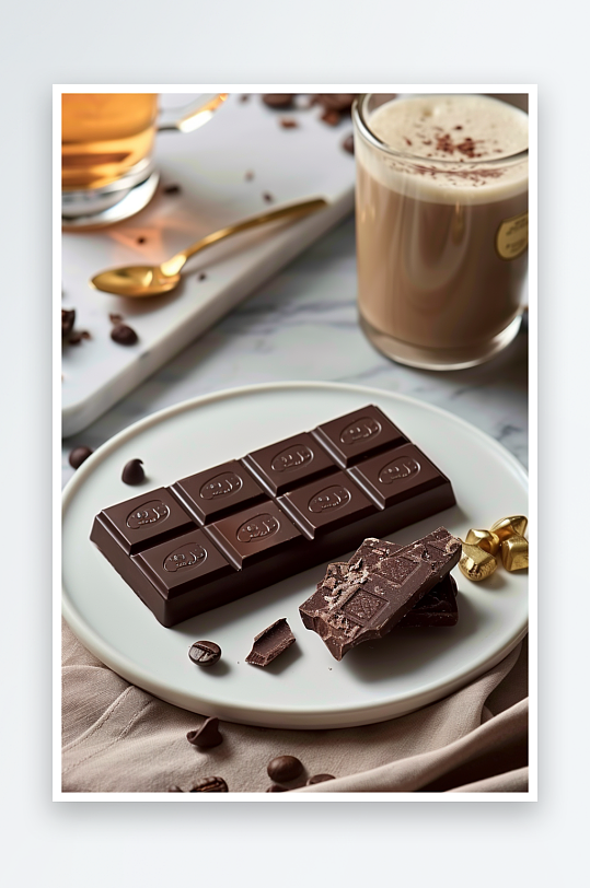 美味巧克力咖啡场景-众图网