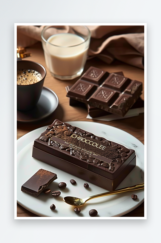 美味巧克力咖啡场景-众图网
