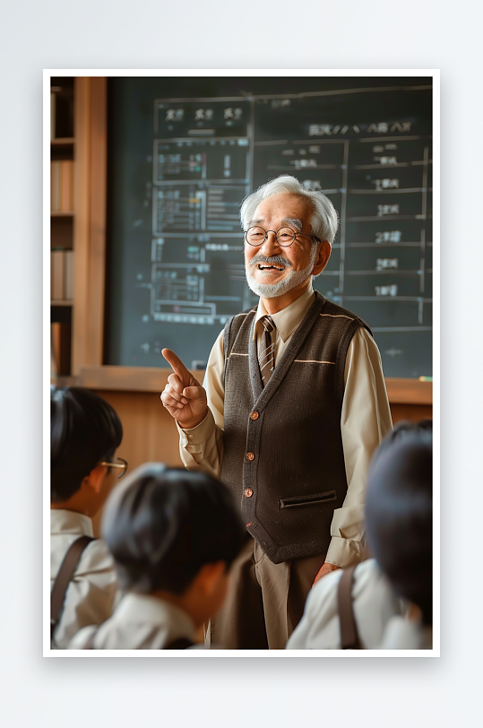 教室中讲课的老师-众图网