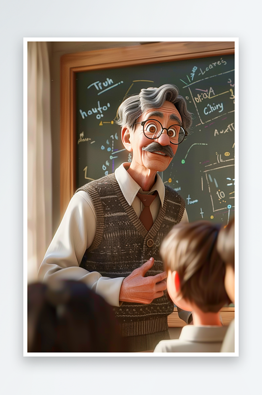 教室中讲课的老师-众图网