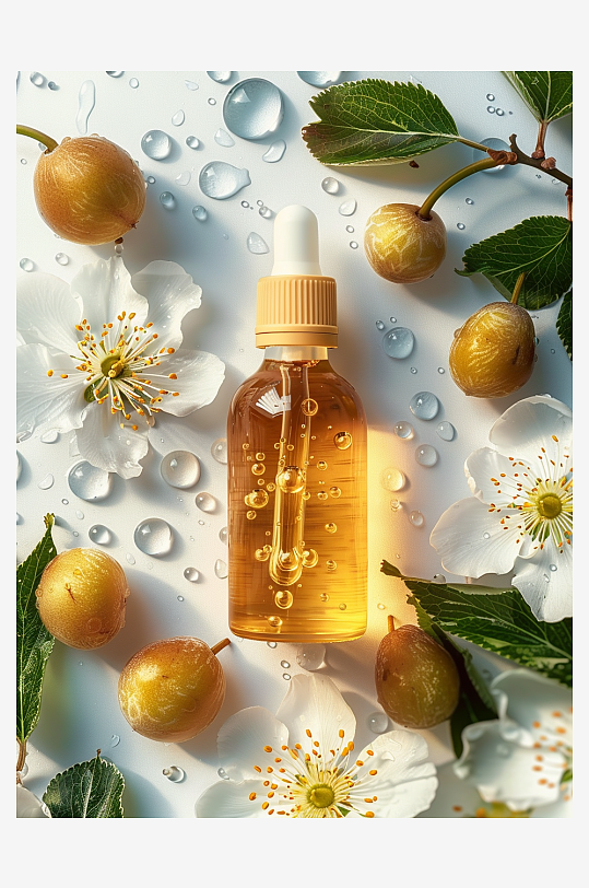 创意精华油美妆摄影-众图网