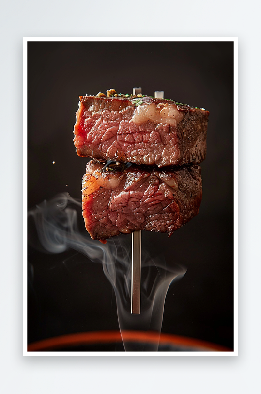 香喷喷的美味牛排-众图网
