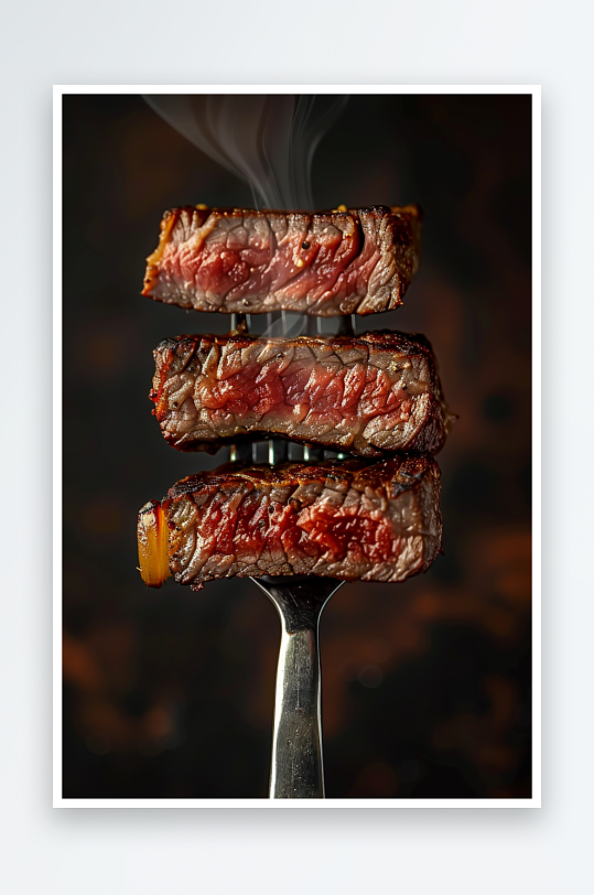 香喷喷的美味牛排-众图网
