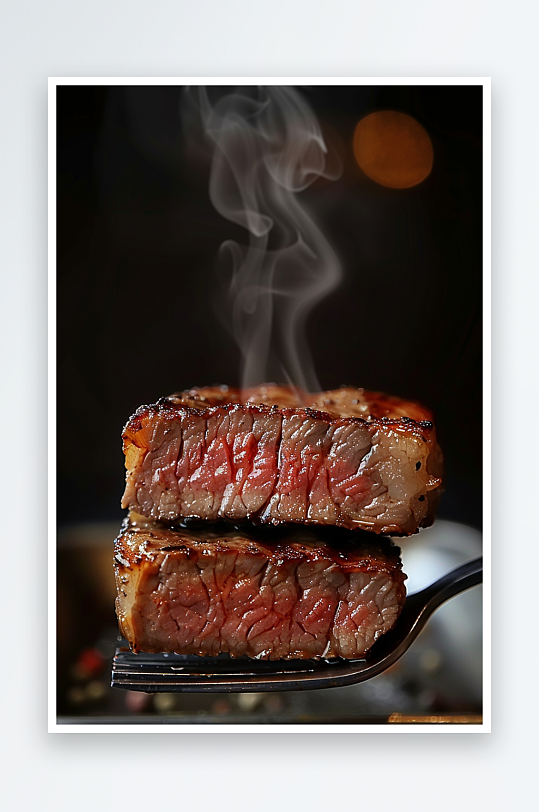 香喷喷的美味牛排-众图网