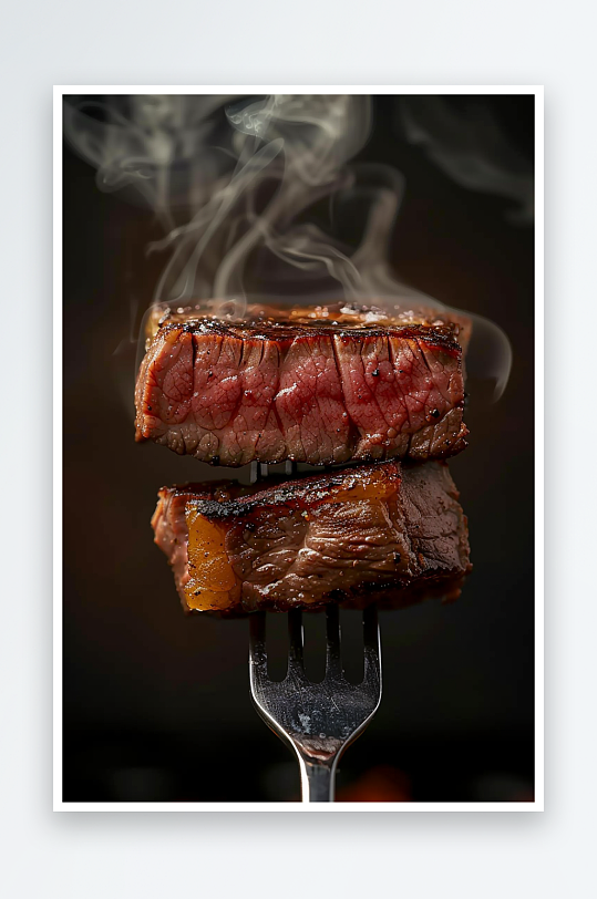 香喷喷的美味牛排-众图网
