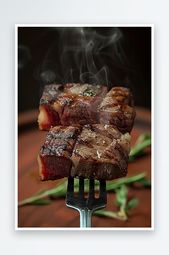 香喷喷的美味牛排-众图网