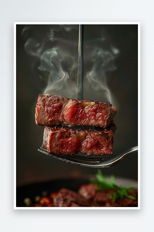 香喷喷的美味牛排-众图网