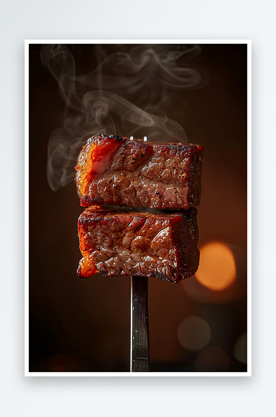 香喷喷的美味牛排-众图网