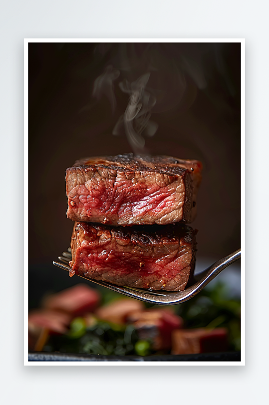 香喷喷的美味牛排-众图网