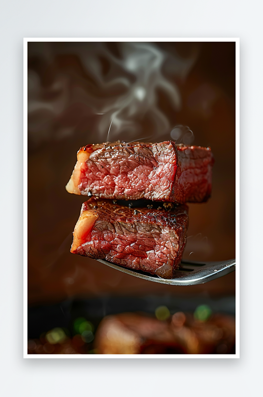 香喷喷的美味牛排-众图网
