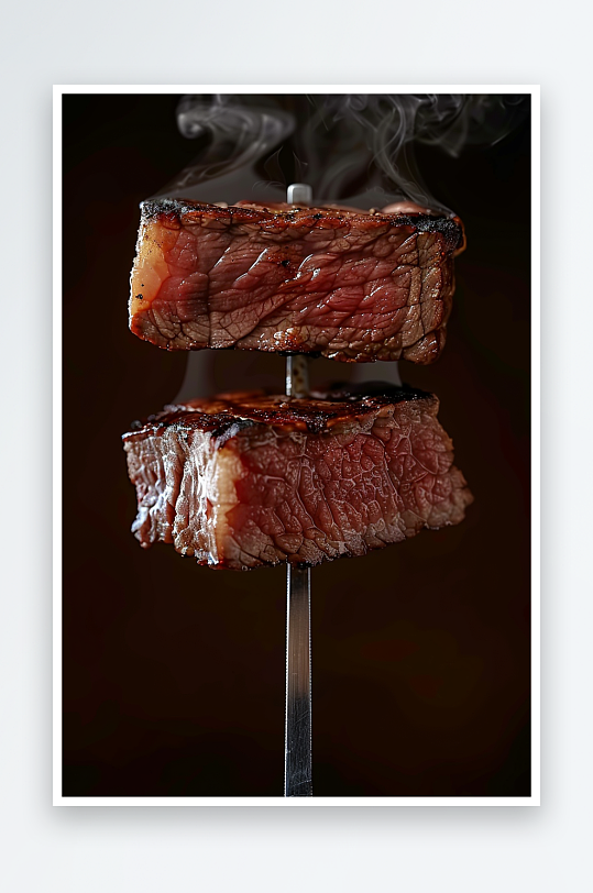 香喷喷的美味牛排-众图网