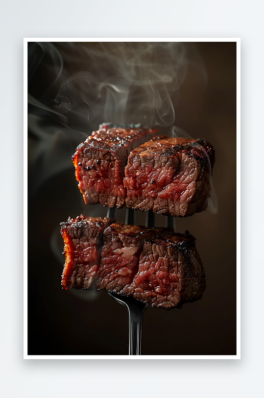 香喷喷的美味牛排-众图网