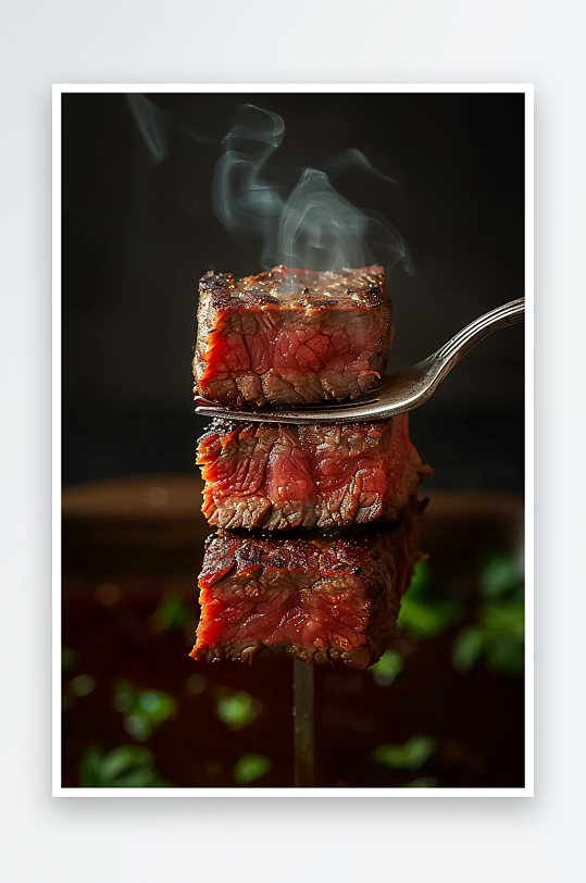 香喷喷的美味牛排-众图网