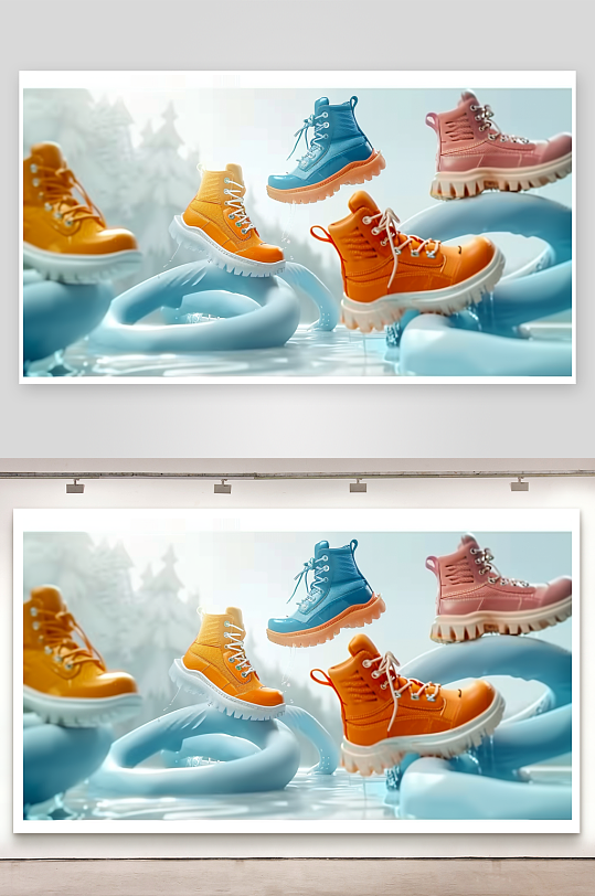 时尚男士运动鞋摄影-众图网