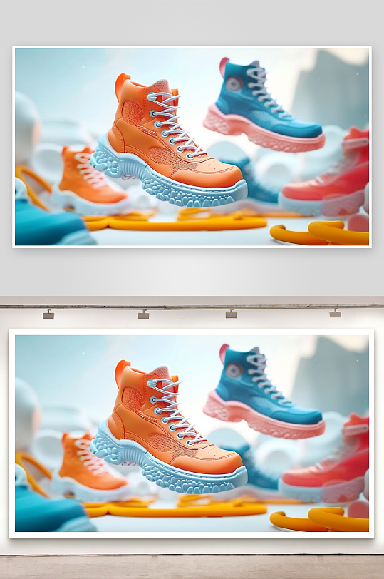 时尚男士运动鞋摄影-众图网