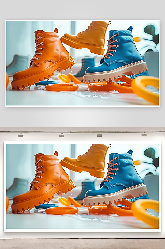 时尚男士运动鞋摄影-众图网