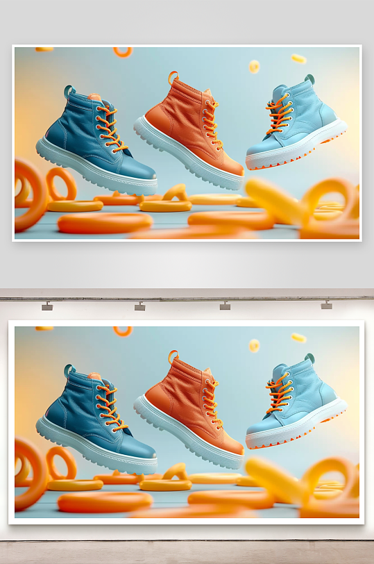 时尚男士运动鞋摄影-众图网