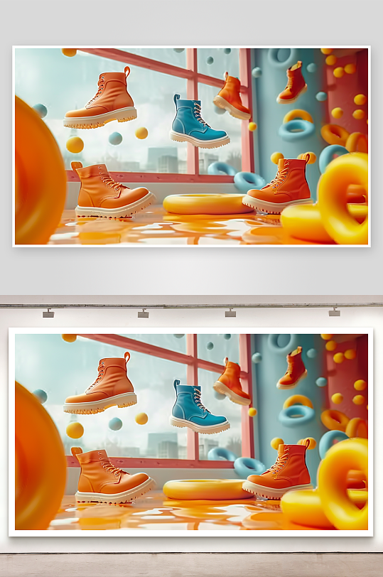 时尚男士运动鞋摄影-众图网