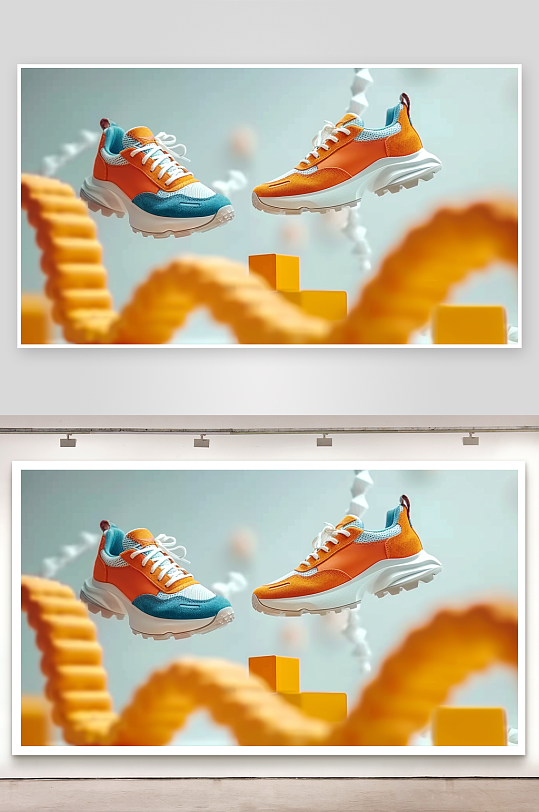 时尚男士运动鞋摄影-众图网