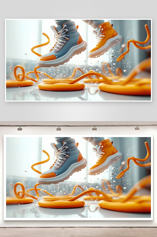 时尚男士运动鞋摄影-众图网