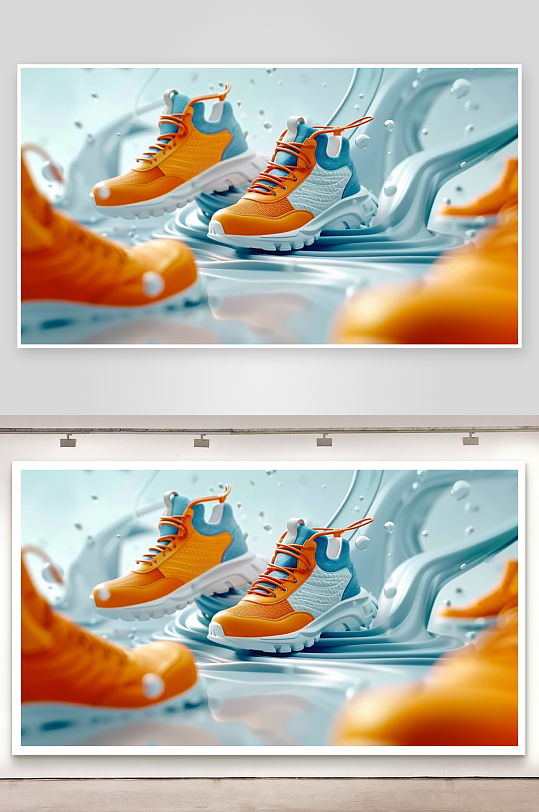 时尚男士运动鞋摄影-众图网