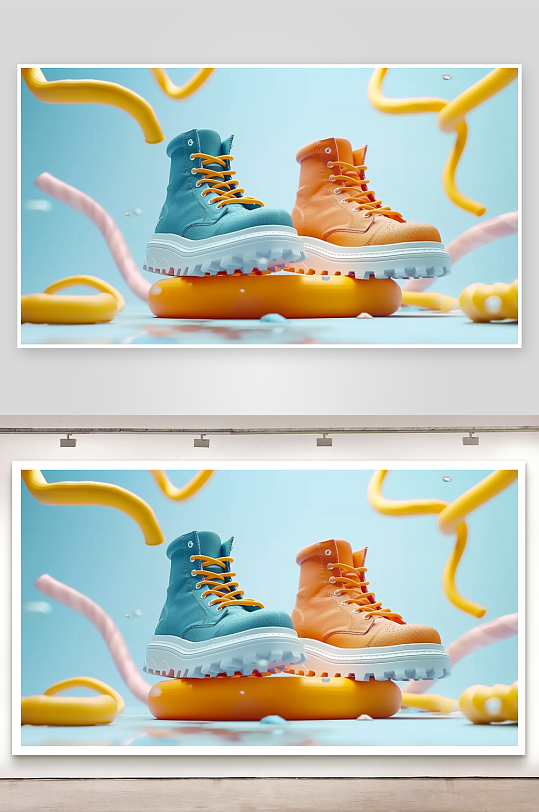 时尚男士运动鞋摄影-众图网