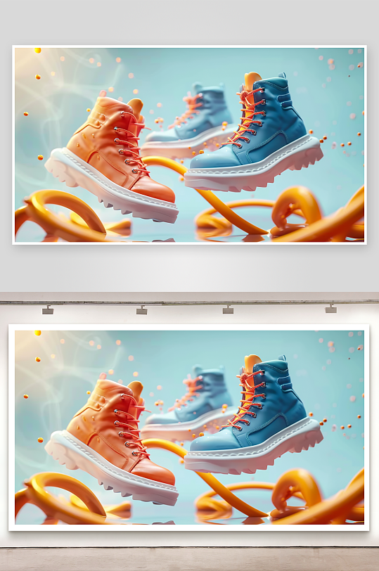 时尚男士运动鞋摄影-众图网