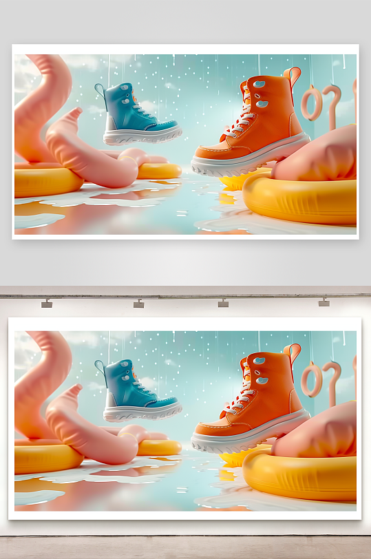 时尚男士运动鞋摄影-众图网