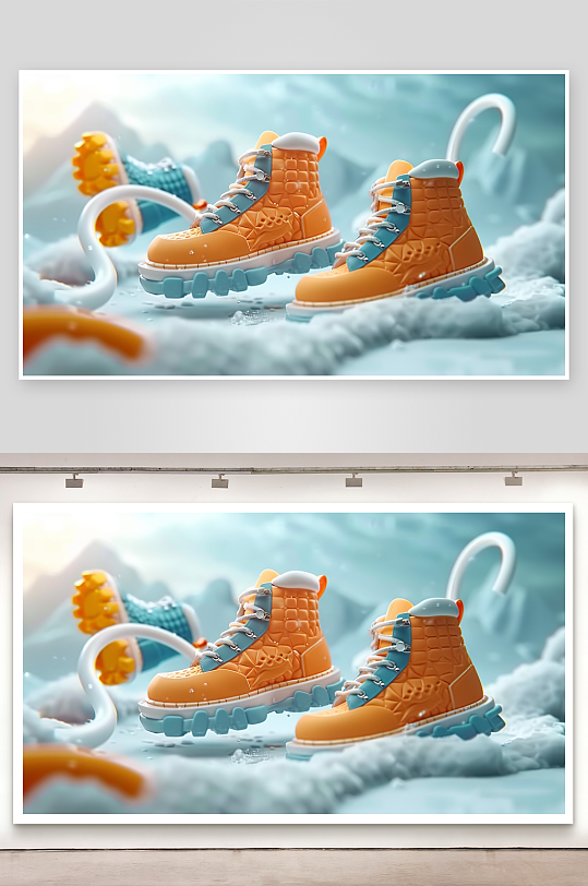 时尚男士运动鞋摄影-众图网