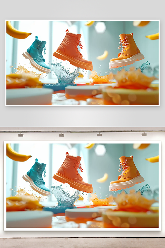 时尚男士运动鞋摄影-众图网