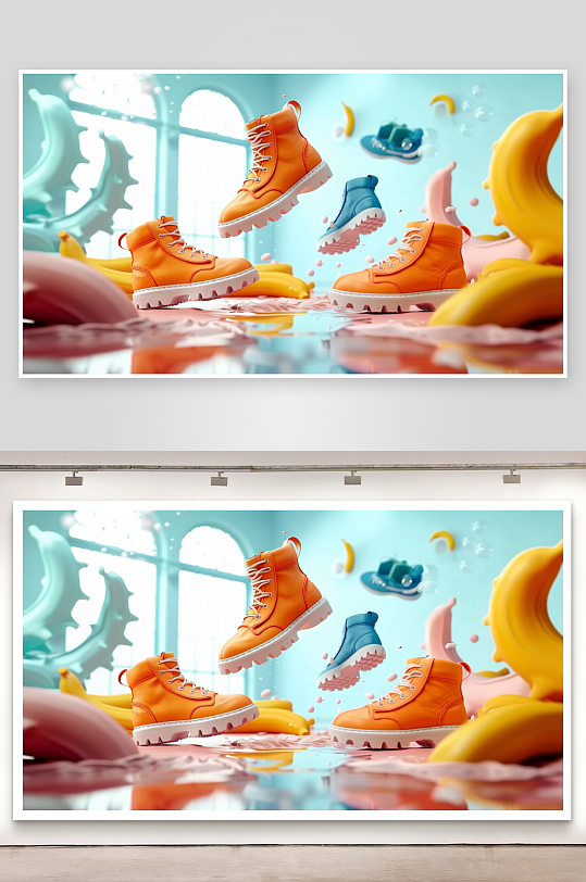 时尚男士运动鞋摄影-众图网