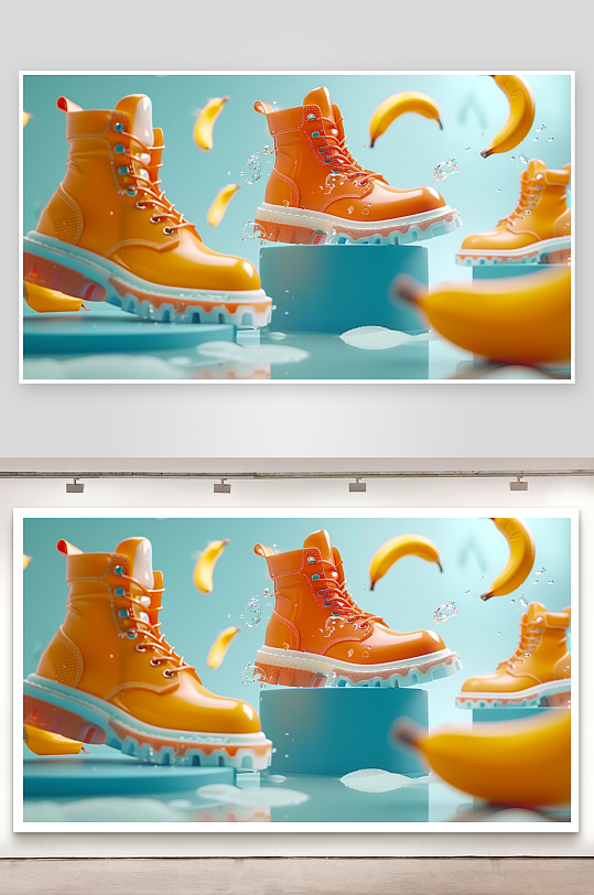 时尚男士运动鞋摄影-众图网