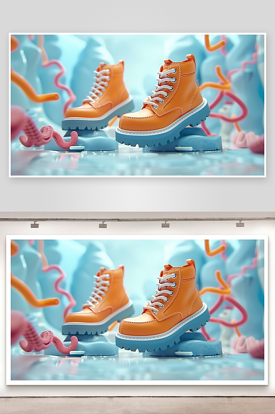 时尚男士运动鞋摄影-众图网