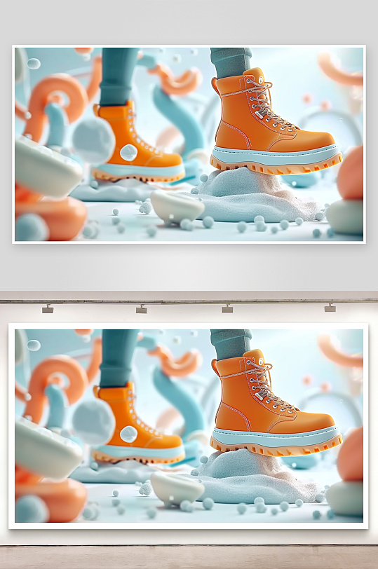 时尚男士运动鞋摄影-众图网