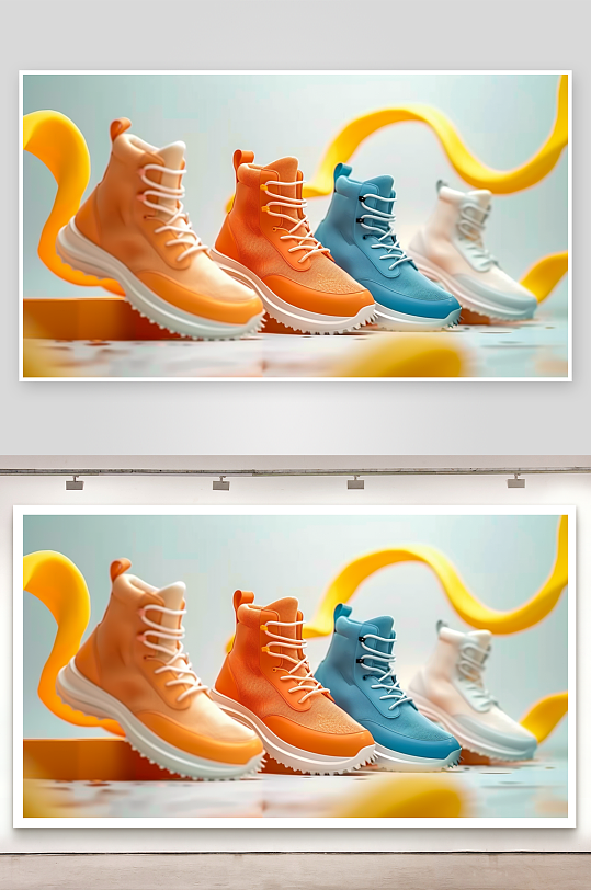 时尚男士运动鞋摄影-众图网