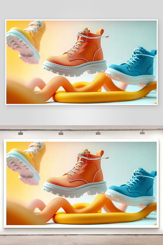 时尚男士运动鞋摄影-众图网