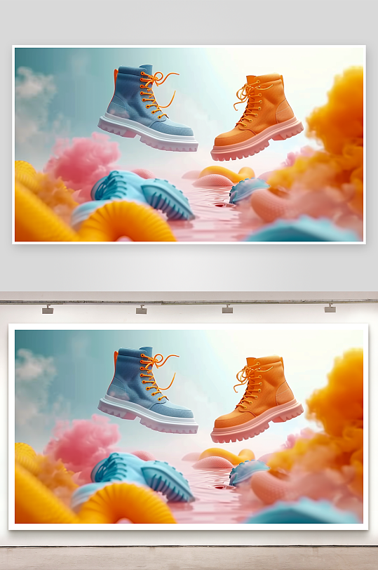 时尚男士运动鞋摄影-众图网