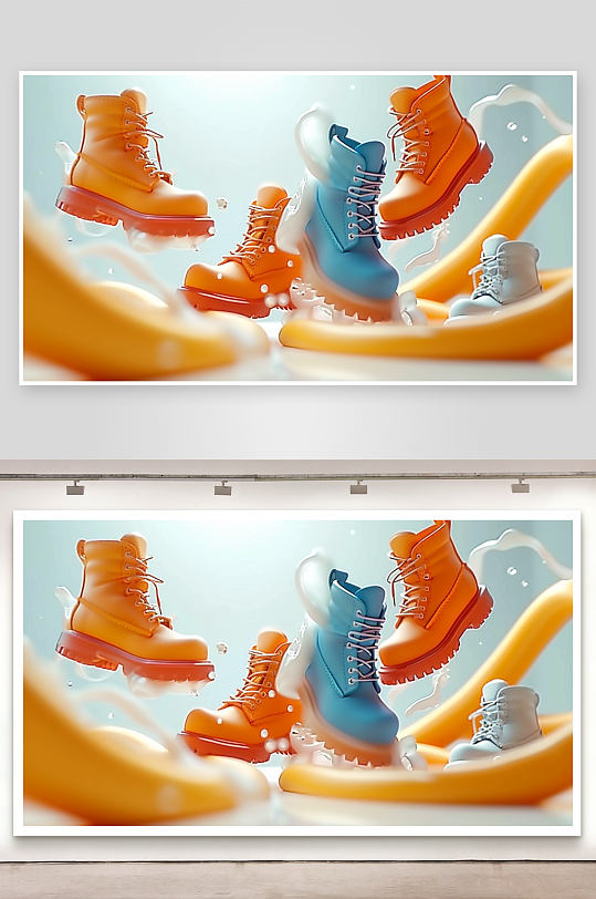 时尚男士运动鞋摄影-众图网