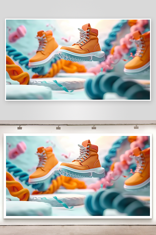 时尚男士运动鞋摄影-众图网